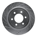 R1 18-21 Ford ExpeditIon Front & Rear Drilled & Slotted Silver Brake Rotor Set