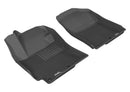 3D MAXpider 2012-2017 Hyundai Accent Kagu 1st & 2nd Row Floormats - Black