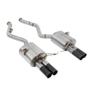 Dinan 08-13 BMW M3 (E92/E93) Free Flow Axleback Exhaust System - Black Tips