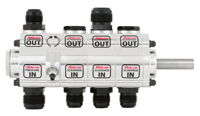 Peterson Fluid Systems R4 4-Stage Oil Pump - Left Side Mount - Rear Drive - Front Pressure