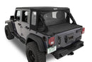 Bestop 07-18 Jeep Wrangler JK 4-Door Halftop Conversion Kit (Black Diamond)