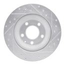 R1 04-11 Mazda RX-8 Front & Rear Drilled & Slotted Silver Brake Rotor Set
