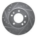 R1 86-91 Mazda RX-7 Front & Rear Drilled & Slotted Silver Brake Rotor Set