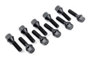 Dinan Lug Bolt Kit Cone Seat M12x45mm - Black (Set of 10)