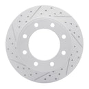 R1 05-12 Ford F-250 2WD (Super Duty) Rear Left Drilled & Slotted Geo-Carbon Rotor