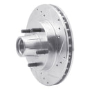 R1 1982-1995 Buick Regal Front Right Drilled & Slotted Silver Brake Rotor