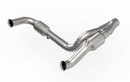 Kooks 07-18 Jeep Wrangler HEMI Swap 2.5in Stainless Steel GREEN Catted Y-Pipe