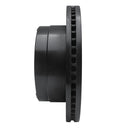 R1 11-22 Ford F-350 Super Duty 2WD Rear Right Drilled & Slotted Black Brake Rotor