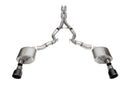 Corsa 24+ Frd MustangGT Conv Xtreme Cat-Back Ex.Sys 3.0in Dual Rear Ex w/4.5in Blk PVD ProSeries Tip