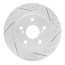 R1 11-16 Scion Tc Rear Right Drilled & Slotted Geo-Carbon Rotor