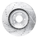 R1 19-22 Hyundai Veloster N Front & Rear Drilled & Slotted Silver Brake Rotor Set