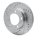 R1 97-04 Porsche Boxster Front & Rear Drilled & Slotted Silver Brake Rotor Set