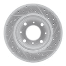 R1 90-00 Honda Civic Del Sol Front Left Drilled & Slotted Geo-Carbon Rotor