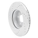R1 13-25 Cadillac ATS Front Right Drilled & Slotted Silver Brake Rotor