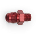 Russell Performance -6 AN MALE X 1/8in NPT MALE 45 DEG (Red)