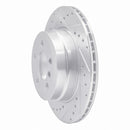 R1 07-19 BMW X5 Rear Drill & Slot Silver Rotors