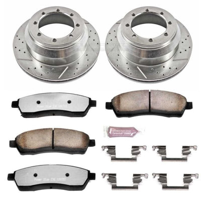 Power Stop 99-00 Ford F-350 Super Duty Front and Rear Z36 Truck & Tow Kit w/Cals