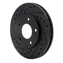R1 88-96 Buick Regal Front Left Drilled & Slotted Black Brake Rotor