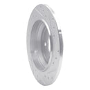 R1 16-23 Mercedes-Benz Viano (Mexico) Rear Left Drilled & Slotted Silver Brake Rotor