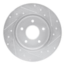 R1 19-24 Nissan Altima Front & Rear Drilled & Slotted Silver Brake Rotor Set