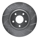 R1 04-12 Chevrolet HHR Front Drilled & Slotted Silver Brake Rotor Set
