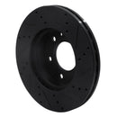 R1 19-25 Freightliner Sprinter 2500 Front & Rear Drilled & Slotted Black Brake Rotor Set