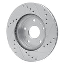 R1 07-19 Suzuki SX4 S-Cross (Mexico) Front Left Drilled & Slotted Silver Brake Rotor