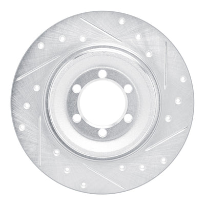 R1 75-79 Alfa Romeo ALFETTA Rear Right Drilled & Slotted Silver Brake Rotor