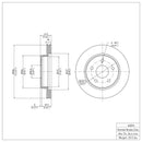 DFC 02-24 Chrysler Aspen Front GeoSPEC Coated Rotor
