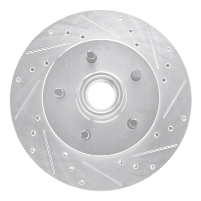 R1 1988-1994 Chevrolet C1500 Front Right Drilled & Slotted Silver Brake Rotor