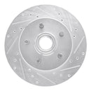 R1 1988-1994 Chevrolet C1500 Front Right Drilled & Slotted Silver Brake Rotor