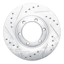 R1 86-06 Chevrolet Luv Pickup (Mexico) Front Left Drilled & Slotted Silver Brake Rotor