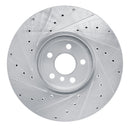 R1 16-25 BMW 430I Left Front Drilled & Slotted Silver Brake Rotor