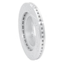 R1 98-04 Chrysler 300M Front Right Drilled & Slotted Silver Brake Rotor
