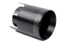 Dinan Double-Walled 4.5in Clamp-On Exhaust Tip - Black - 4.5in Outlet / 3.25in Inlet
