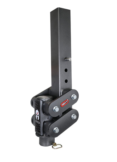 Gen-Y Spartan Torsion-Flex 2.5in Offset 4in SQ Tube Gooseneck 2-5/16in Coupler Standard Height