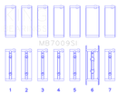 King Engine Bearings 89-15 Dodge Cummins Diesel 5.9L 6.7L Inline 6 (Size 0.5mm) Main Bearing Set