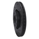R1 03-11 Cadillac BLS (Mexico) Front Right Drilled & Slotted Black Brake Rotor