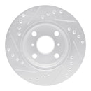 R1 85-86 Toyota MR2 Front & Rear Drilled & Slotted Silver Brake Rotor Set