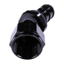 Russell 12AN Twist-Lok 30 Degree Hose End - Black