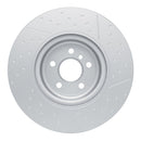 DFC 20-25 BMW M340i Right Rear GeoSPEC Coated Rotor - Dimpled and Slotted