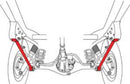SPC Performance 08+ Toyota Landcruiser Rear Lower Control Arms (Pair)
