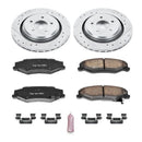 Power Stop 06-09 Cadillac XLR Rear Z23 Evolution Sport Brake Kit w/Calipers