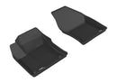 3D MAXpider 2016-2020 Toyota Prius/Prius Prime Kagu 1st & 2nd Row Floormats - Black