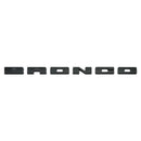 Ford Racing 2021+ Bronco Grille Lettering Overlay Kit - Black