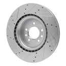 R1 06-16 Land Rover Range Rover Sport Front & Rear Drilled & Slotted Silver Brake Rotor Set