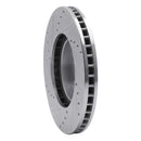 R1 94-99 Toyota Celica Front Right Drilled & Slotted Silver Brake Rotor