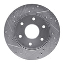 R1 1988-91 GMC K1500 Front Drill & Slot Silver Rotors