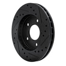 R1 88-96 Buick Regal Front Left Drilled & Slotted Black Brake Rotor