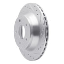 R1 84-87 Chevrolet Corvette Front & Rear Drilled & Slotted Silver Brake Rotor Set